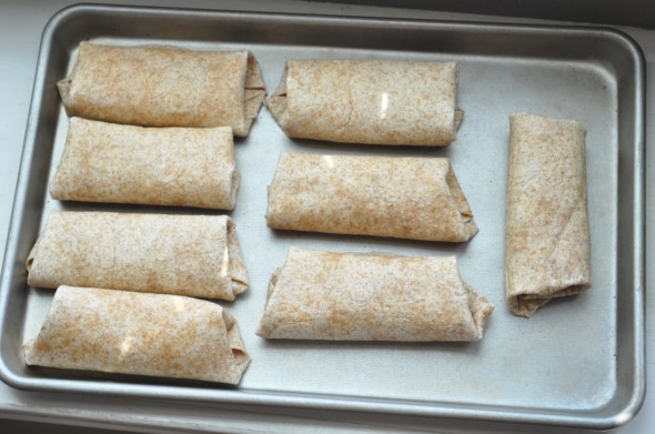 At about $2 a burrito for store-bought organic frozen burritos, this saves you tons of money. These 8 burritos here cost just a few dollars. 